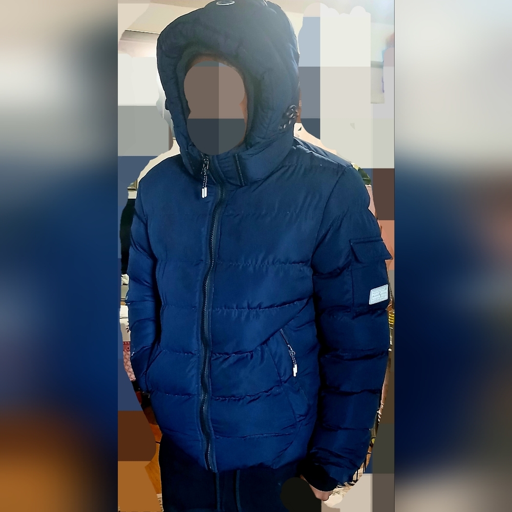 NWOT Point Zero Navy Puffer Jacket